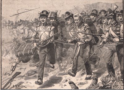 Bajonettangriff bei Talavera, 1809 von William Barnes Wollen